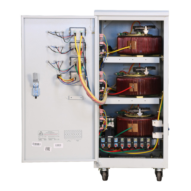 Avr SVC 45kva voltage stabilizer 3 phase automatic voltage regulator/servo motor voltage stabilizer