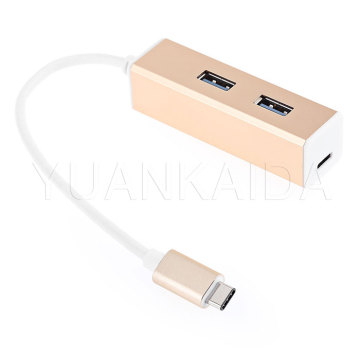 Mini Aluminum USB C HUB Adapter