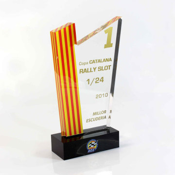 trofeo de grabado de plexiglás