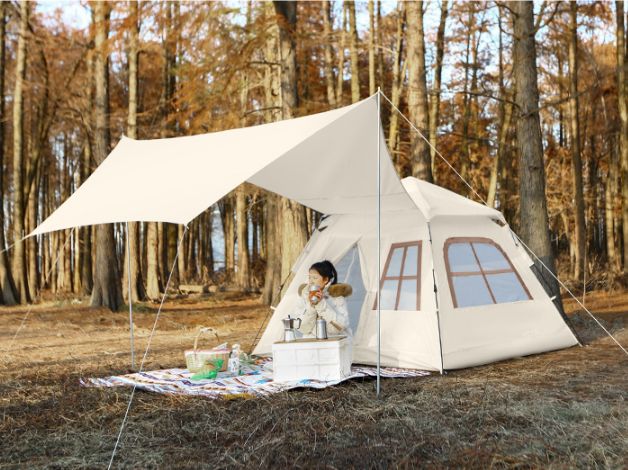 Quick Open 3-6 Person Outdoor Tent Canopy Integrated