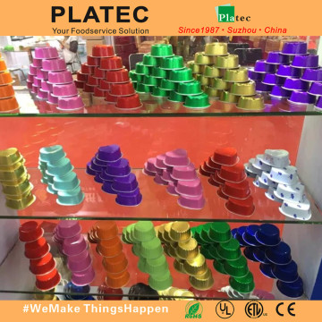 Cheap colour coated airline aluminium foil cake tray