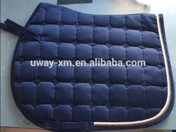 All purpose horse saddle pad with artifical diamond decoration