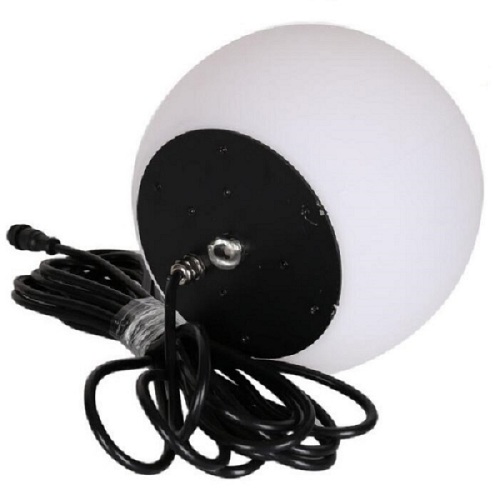 Grande luce a sfera LED decorativa bianca lattiginosa