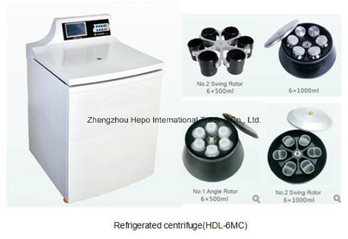 큰 용량 냉장 원심 분리기 (6000 rpm)