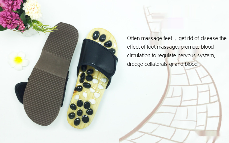 Manufacturers Cobblestone Acupoint Massage Slippers Health Care Men and Women Pedicure Shoes Sandals Wholesale