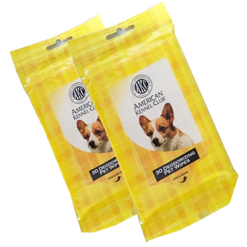 Small pack deodorizing pet wipes 30ct