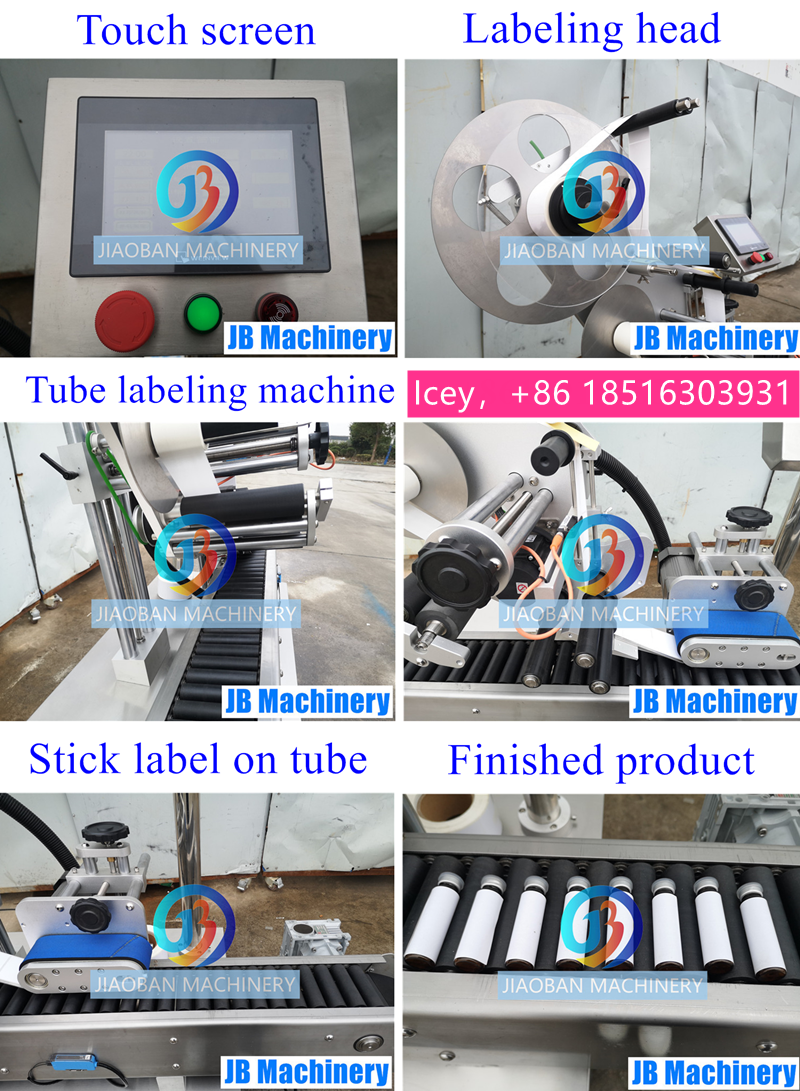 Automatic Medicine Syringe Ampoule Label Applicator Tube Labeling Machine for Paper Test Bottle Tube