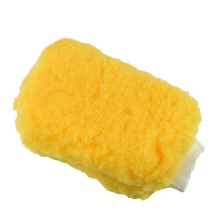 Lamb Wool Auto Detailing Car Wash Mitt - Super Absorption Long Hair Lambswool Wash Mitt