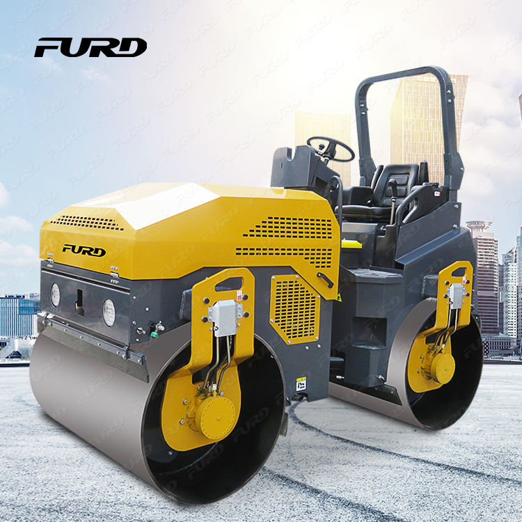 Popular Chinês 4T Double Drum Vibroration Ride on Road Roller