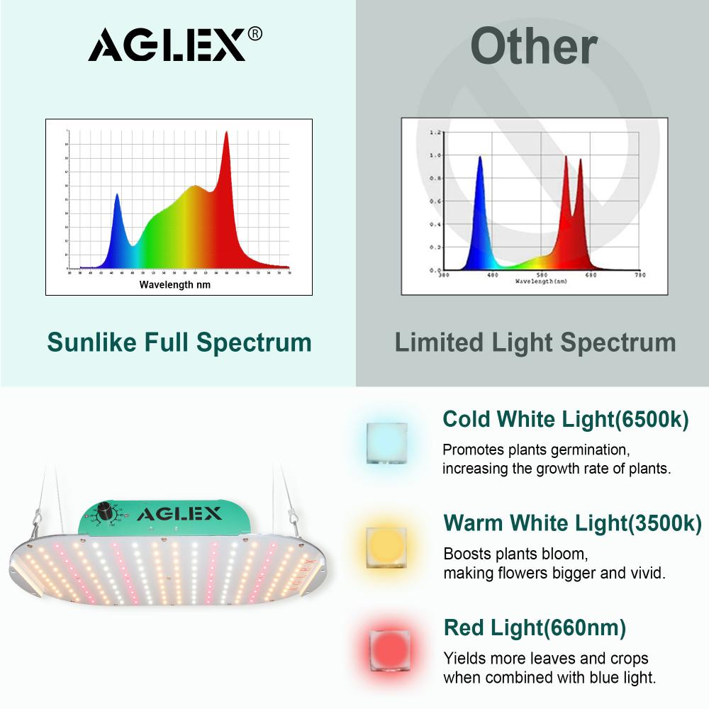 Luzes de cultivo LED profissionais de 100 W para sistema hidráulico