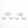 Cabujón de resina de nube colorida de lujo para decoración artesanal hecha a mano abalorios de cuentas DIY adornos para niñas suministro de fábrica
