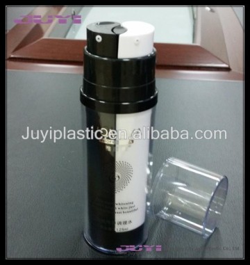 dual pump luxury cosmetic lotion bottle acrylic dual tube bottle