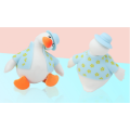 TPR soft duck toys in clothes