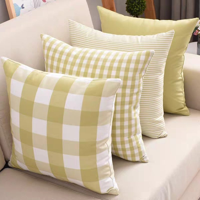 DEQI Cotton Pillow Cover Case Throw Pillow Cover Soft Car Cushion Cover Home Decoration