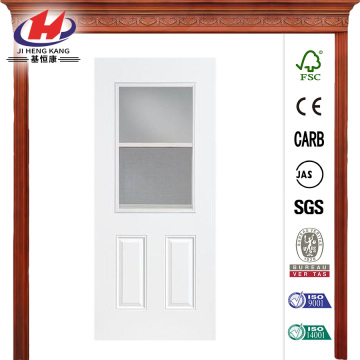 Premium Half Lite Vent Lite Primed Steel Prehung Front Door