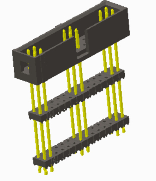 2.54mm Pitch Box Header Add Housing
