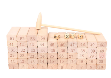 educational stacking blocks wooden tumbling tower game toy