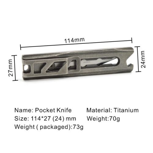 Micro Lightweight Titan EDC-tragbarer Werkzeug-Papierschneider