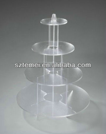 acrylic wedding cake display stand