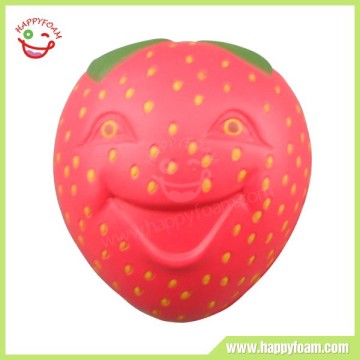 Pu Foam Fruit Stress Toys Strawberry Stress Balls Special Customised