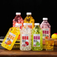Fruit drinks with large fruit grains