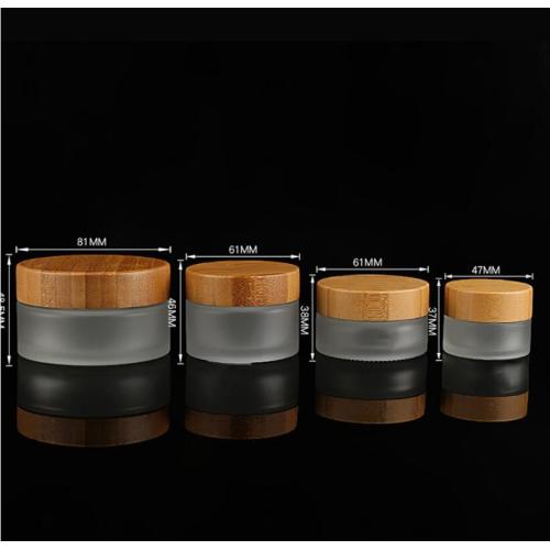 Bamboo Cosmetic Bottles And Jars Sets Bamboo Lid