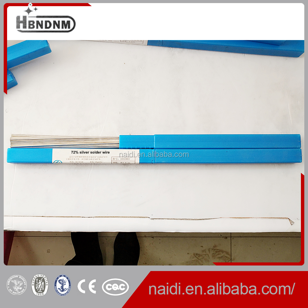 high quality ag72 silver brazing AWS BAg-8 welding rod 2.5x500mm