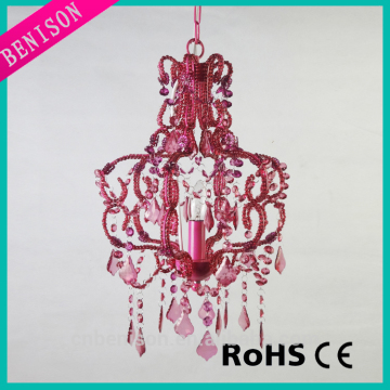 Hot Selling Modern Girl Pendant Lamp Pink Chandelier Pink Glass Pendant Light For Lighting Decoration BS284-14