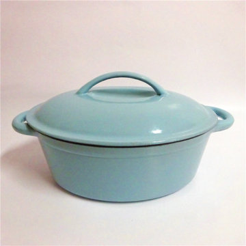 Oval Cast Iron Sauce Pot