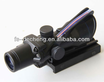 4X32/1X32/ red or green / real or dummy fiber mil dot rifle scopes