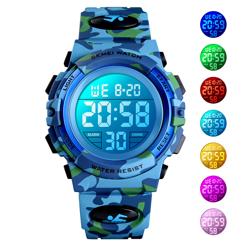Skmei 1548 cute digital jam tangan color slap watch for kids