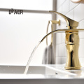 Special Design Gold Polish Bathroom Faucet