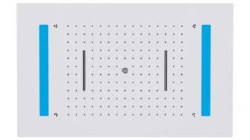 LED Changing color Bathroom Over-head Spray