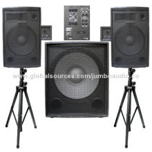 Paint PA Speaker Box System, 2x12" Passive Speaker Box + 18" Active Speaker Box
