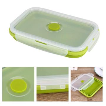 Lunch box pieghevole in silicone Safe Microwave