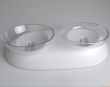 Neck Protection Double Pet Food Plates Pet Bowls