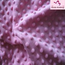 Minky dots velboa/100%polyester fabric