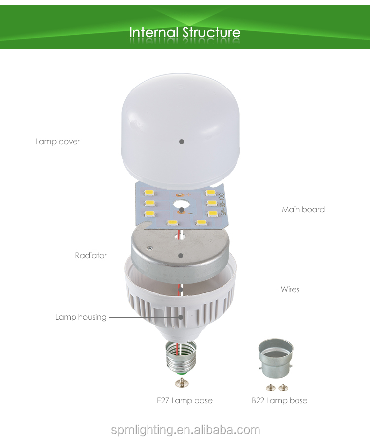 High lumen IC e27 5watt 9w 13w 18w 28w ce rohs indoor led light bulb