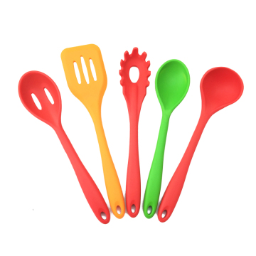 colorful silicone kitchen spoon cooking utensils set