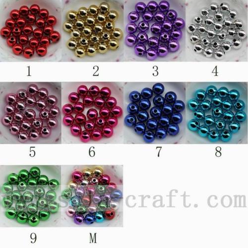 Beautiful colors jewelry electroplate bead for decoration