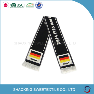 Sports Events Polyester Soccer Fan Scarf