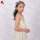 girls gold sequin rainbow color high low dress