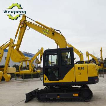 8Ton Crawler Backhoe Excavator With Yanmar Engine