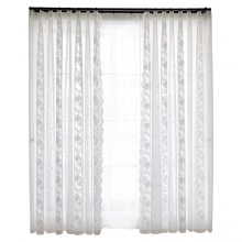 Stylish White Lace Curtains with Elegant Nordic Design for Your Living Room