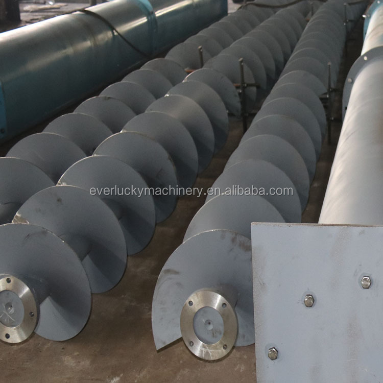 China supplier continuous screw conveyor helical blade