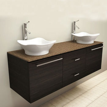Corian Double Sink Bathroom Vanity Top
