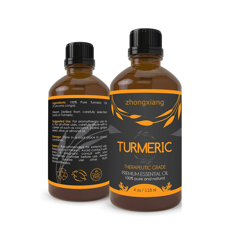 100% organic Turmeric Essential Oil or Curcuma oil