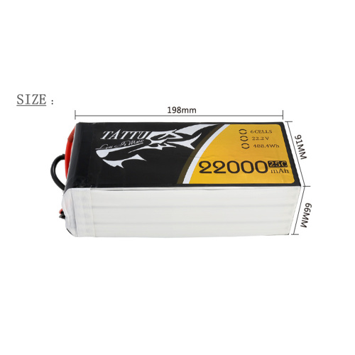 Pin máy bay không người lái TATTU 22000mAh 6S 25C 22,2V