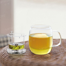 Personal Glass Tea Pots/Teacups with Infuser/Strainer/Filter