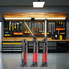 650lm Collapsible Workshop Garage Light: 10W Multifunctional Rechargeable, 360° Rotation, Portable LED Worklight with Magnet and COB Technology (CE Certified)